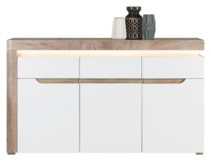 Komoda IRMA IM-4 dąb/ biały połysk 