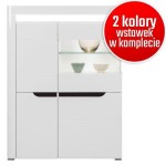 Kredens IRMA IM-5 biały/ biały połysk + d.magia