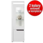 Witryna LEWA IRMA IM-6 biały/ biały połysk + d.magia