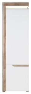 Regał Zamknięty IRMA IM-8  dąb/ biały połysk 