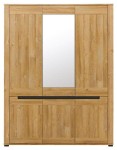Szafa otwierana z lustrem  YORK Y-8 dąb grandson/grafit    
