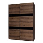 Szafa 150 DENVER  dąb monastery/ czarny połysk    