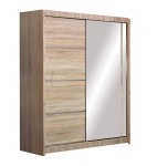 Szafa przesuwna VISTA 150 dąb sonoma+ lustro 