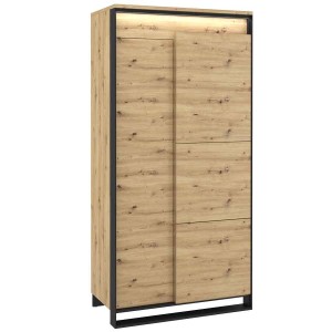 Szafa QUANT 95cm  QA-1  dąb artisan + czarny