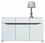 Komoda LIONEL LI-3 biały połysk/sonoma truflowa 