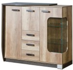 Witryna ROMERO R7L dąb canyon/arusha   