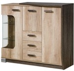 Witryna ROMERO R7P dąb canyon/arusha   