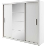 Szafa przesuwna z lustrem 250 IDEA ID-01 biały