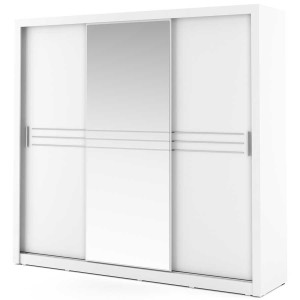 Szafa przesuwna z lustrem 250 IDEA ID-11 biały
