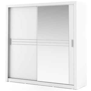 Szafa przesuwna z lustrem 203 IDEA ID-12 biały