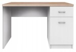 Biurko TOP MIX 1d1s/120 biały/ dąb sonoma