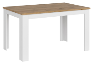 Stół rozkładany VIGO 135/184   biały/dąb wotan