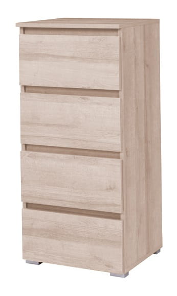 C07 - KOMODA WASKA 4 SZUFLADY - dąb sonoma.jpg