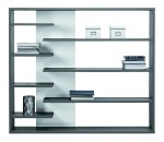 Regał lewy ZONDA ZO2 popiel/ biały połysk  