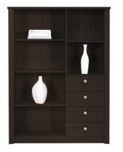 Regał z szufladami F11 FINEZJA dąb sonoma czekolada