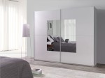 Szafa przesuwna 244 LUX 30 biały/biały+ lustra 