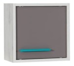 Szafka wisząca REST R10 dąb craft biały / popiel