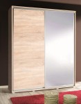 Szafa przesuwna 155 PENELOPA dąb sonoma+ lustro