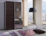 Szafa przesuwna 135 FIFI kasztan wenge+lustro
