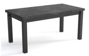Stół rozkładany CLASSIC  200x100+2x50  atelier ciemny/ czarny   