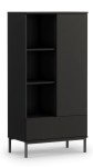 Regał R70 QUERTY QT-03 czarny 