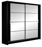 Szafa DAKOTA 160cm czarny + lustro 