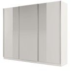 Szafa przesuwna PRAGA 250 biały + lustro  