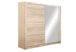 Szafa przesuwna  VISTA 203 dąb sonoma + lustro