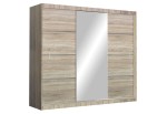 Szafa przesuwna  VISTA 250 dąb sonoma + lustro   