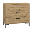 Komoda 92cm NEVIO 09 Dąb Artisan 