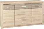 Komoda 165cm CASTEL 08 dąb sonoma /  MDF sonoma truflowa     