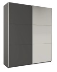 Szafa przesuwna RODOS 200 grafit + lustro   
