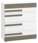 Komoda 86cm BLANCO 08 sosna śnieżna / MDF new grey     