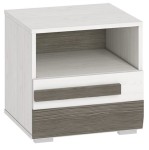 Szafka nocna BLANCO 18 sosna śnieżna / MDF new grey             