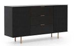 Komoda 150cm NUBIA K2D3SZ czarna
