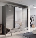 Szafa przesuwna z oświetleniem 250 ARTI AR-01 szary