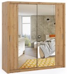 Szafa przesuwna z lustrem  BONO 200 dąb artisan