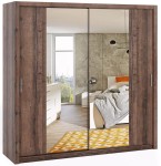 Szafa przesuwna z lustrem  BONO 220 dąb monastery 